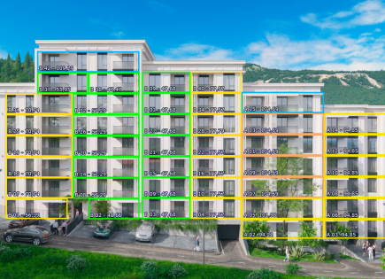 Квартира за 396 473 евро в Бечичи, Черногория