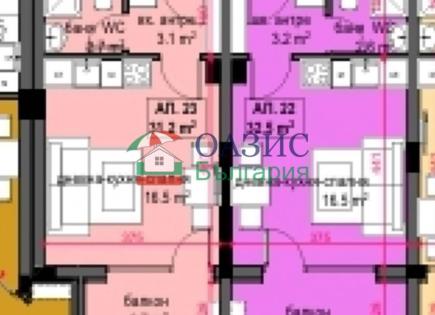 Апартаменты за 49 200 евро в Приморско, Болгария