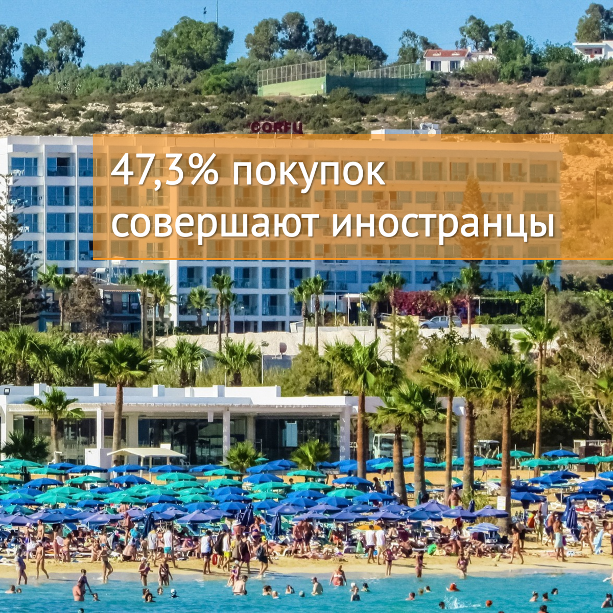 Иностранный спрос на недвижимость Кипра