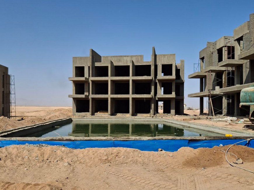 Стройка нового комплекса в Хургаде