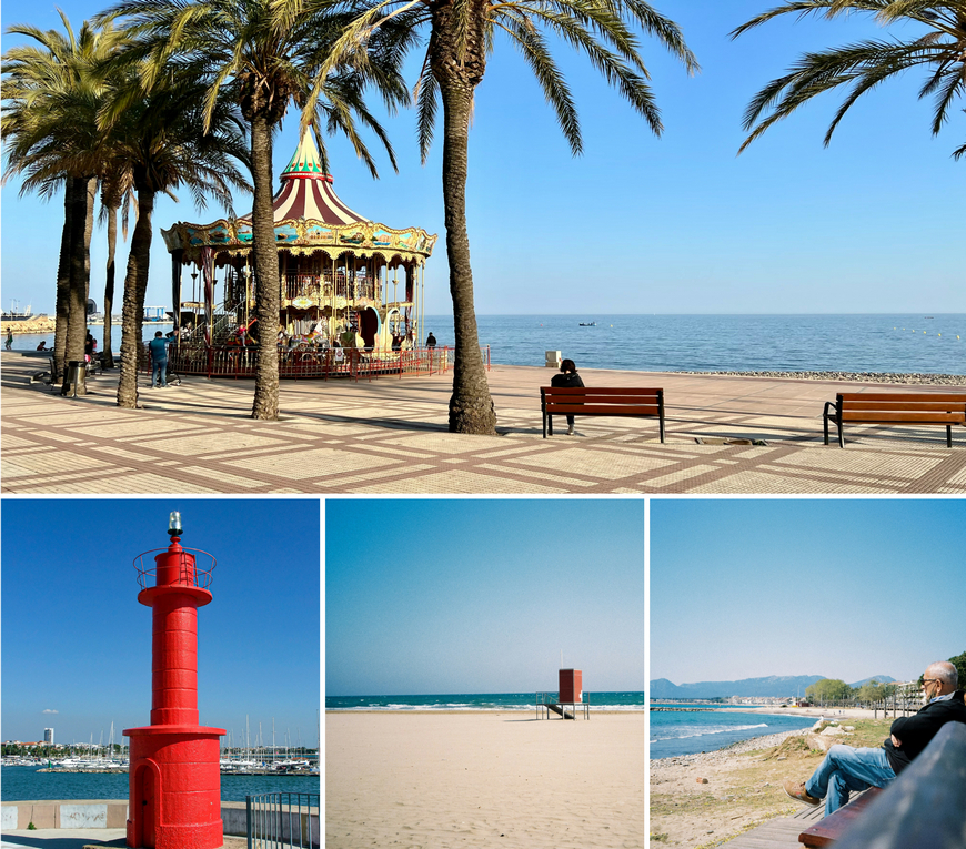 Набережная и пляжи в Камбрильсе, Коста-Дорада, Испания